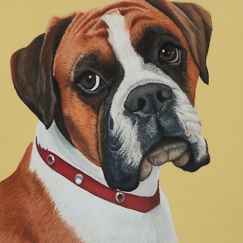 Elsie the Boxer Boxer Dog Painting, Boxer Art, Cartoon Boxer Dog, Boxer Illustration, Boxer Dog Drawing, Boxer Painting, Boxer Dogs Art, Cat Greeting Cards, Boxer (dog)