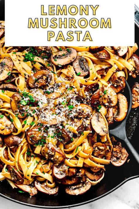 Mushroom Beef Pasta, Pasta With Mushrooms And Peas, Portabella Mushroom Pasta, Shrimp And Mushroom Pasta, Mushroom Pasta Recipes, Pasta With Onions, Chicken Mushroom Pasta, Pasta With Garlic, Albondigas Soup