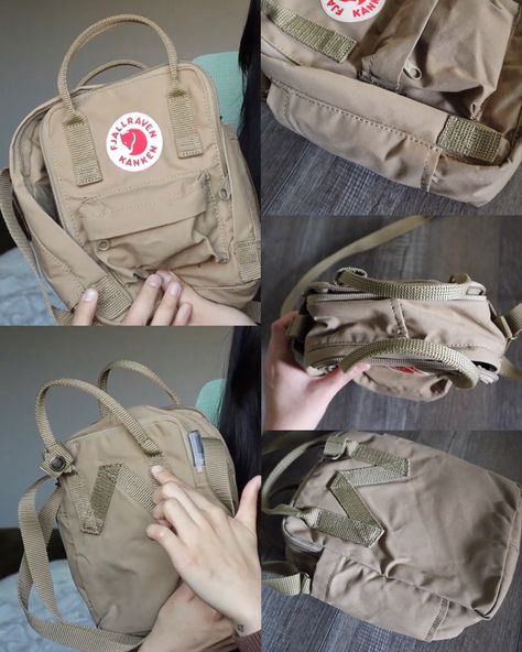 Fjallraven Kanken mini sling color Clay Kanken Sling Bag Outfit, Fjallraven Kanken Sling Bag, Kanken Backpack Mini, Kanken Style, Fjallraven Kanken Sling, Kanken Sling Bag, Sling Bag Outfit, Kanken Sling, Kanken Bag