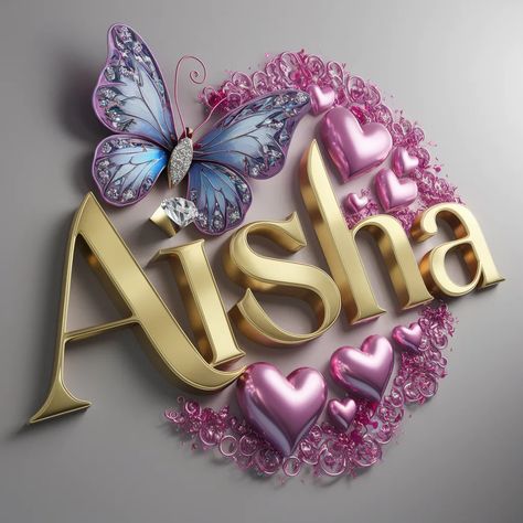 Aisha Name Wallpaper, Aisha Name, Aisha Wallpaper, Agbada Design, Profile Dark, The Letter Y, Iphone Wallpaper Photography, Radiate Love, Lavender Butterfly