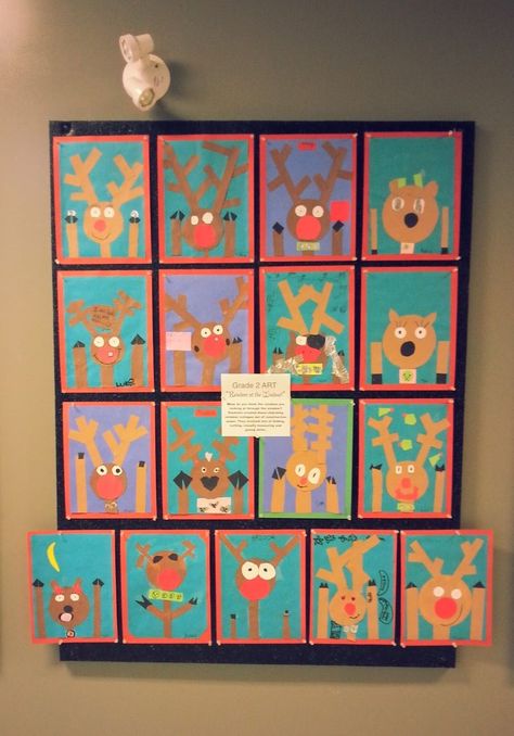 Christmas Art Ideas For The Classroom, Grade 2 Christmas Art, Christmas Art First Grade, 2nd Grade Christmas Art Projects, 3rd Grade Christmas Art Projects, Christmas Art Grade 1, Christmas Art For Kindergarten, Kindergarten Christmas Art Projects, Christmas Crafts 2nd Grade