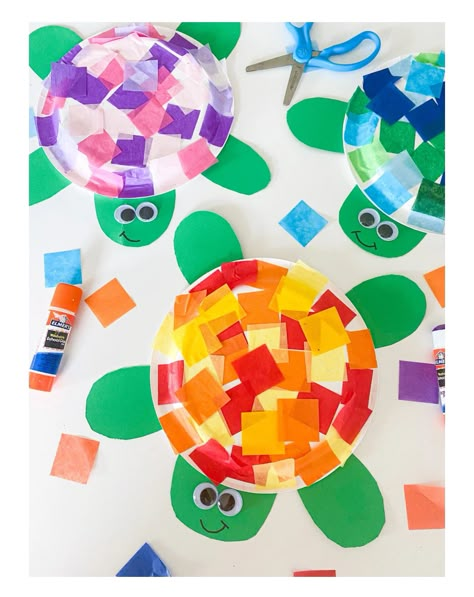 Turtle Crafts For Preschoolers, Turtle Crafts For Kids, Luau Crafts, Sea Turtle Craft, Pond Crafts, Turtle Activities, Hawaii Crafts, Turtle Craft, Under The Sea Crafts