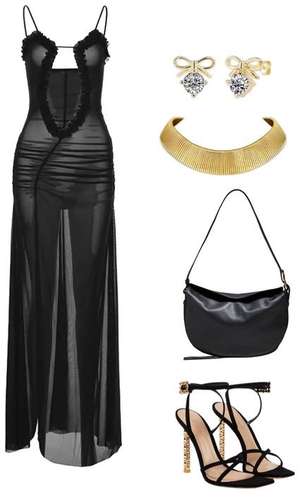 Black dress outfit Outfit | ShopLook Fem Fatale Outfit, Date Outfits Summer, Fem Fatale, Modest Black Dress, Black Dress Elegant, Black Dress Outfit, Women's Black Dress, Date Outfit Summer, Black Dating