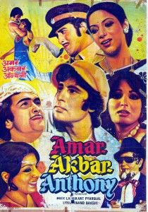 Amar Akbar Anthony Amar Akbar Anthony, Old Bollywood Movies, Hindi Bollywood Movies, Bollywood Retro, Old Film Posters, Bollywood Theme, Indian Movie, Bollywood Party, Bollywood Posters