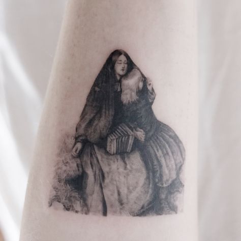 Tattooist_Doy on Instagram: “: The Blind Girl,  John Everett Millais. . In progress... . #johneverettmillais #theblindgirl” Everett Millais, Blind Girl, John Everett Millais, I Tattoo, Triangle Tattoo, Blinds, Tattoos, On Instagram, Instagram