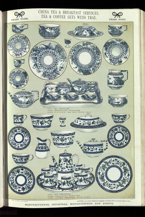 Illustrated pattern book : of English china & earthenware; French china-ware, plain & ornamental; English & foreign flint glass, plain, cut & engraved... : Silber & Fleming Ltd. (Firm : London, England) : Free Download, Borrow, and Streaming : Internet Archive Illustrated Pattern, China Ware, French China, Flint Glass, English China, Book Nook, National Art, Victoria And Albert, Book Nooks