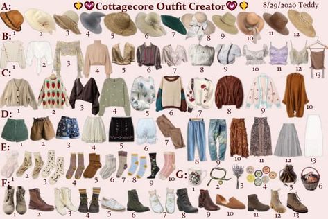 Soft Cottagecore Outfits, Cottagecore Outfits Aesthetic, Cottagecore Aesthetic Outfits, Cottagecore Outfit Ideas, Life In Nature, Cottage Core Outfit, Romanticized Life, Cottage Core Fashion, Outfit Creator