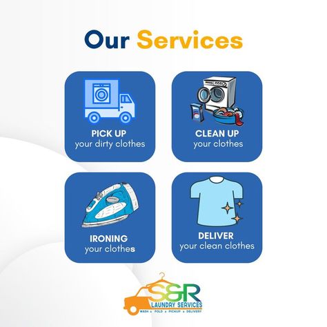 Keep your stuff clean. We offer a laundry service that will make sure you have clean clothes when you need them. Laundry Business Design, Laundry Marketing, Laundry Delivery Service, Laundry Service Business, Laundry App, Laundry Delivery, Laundromat Business, Laundry Company, Dry Cleaning Business