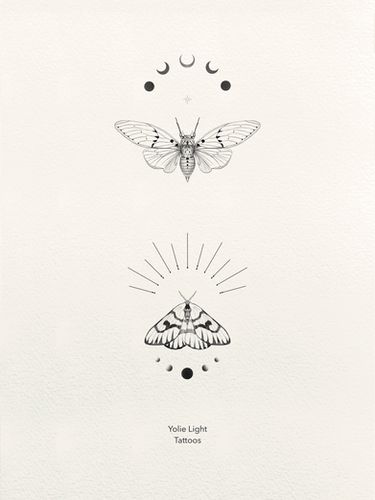 Ghost With Butterfly Tattoo, Upper Back Tattoo Butterfly, Fine Line Moth Tattoo, Small Moth Tattoo, Ghost Cicada, Moth Tattoo Meaning, Moth Tattoos, Moth Tattoo Design, Bolt Tattoo