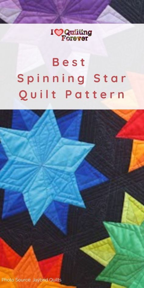 We have gathered Spinning Star Quilt Pattern in different versions. Click our link to know more. 400+ Free Quilt Patterns for Beginner & Expert. All Quilters can get inspired! Quilt Block Free Pattern, Sky Quilt, Jaybird Quilts, Star Quilt Pattern, Beginner Quilt Patterns, Star Quilt Blocks, Free Quilt Patterns, Star Quilt Patterns, Quilt Block Tutorial