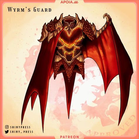 Get hundreds of items, inventive monsters, maps, and more on our patreon! #dnd #homebrew #dndhomebrew #magicitem #fantasyitem #dndmagicitem #dungeondanddragons #shinypress #5e #dnd5e #dragon #armor #wings Scared People, Magic Armor, Zed League Of Legends, Dragon Armor, Dungeons And Dragons 5e, Dnd Funny, Dnd 5e Homebrew, Dnd Dragons, Fantasy Props