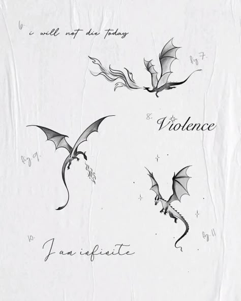 Fourth Wing Tattoo Ideas, Little Dragon Tattoo, Dragon Tattoo Wrist, Book Dragon Tattoo, Fine Line Dragon Tattoo, Fourth Wing Tattoo, Wing Tattoo Ideas, Book Inspired Tattoos, Father Daughter Tattoos