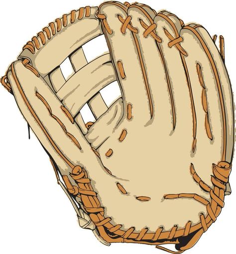 Hand Drawn Baseball Mitt Baseball Glove Tattoo, Baseball Mitt, Vector Typography, Baseball Glove, Hand Drawn, Typography, How To Draw Hands, Baseball, Quick Saves