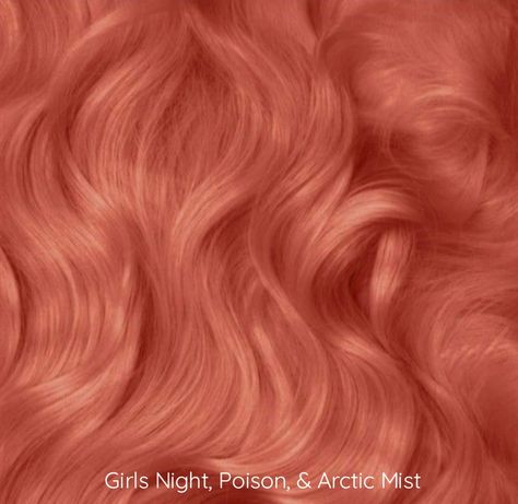 Peachy Coral Hair, Peach Red Hair, Pink Copper Hair, Unnatural Hair Color Ideas, Warm Pink Hair, Pink Orange Hair, Coral Pink Hair, Salmon Hair, Pink And Orange Hair