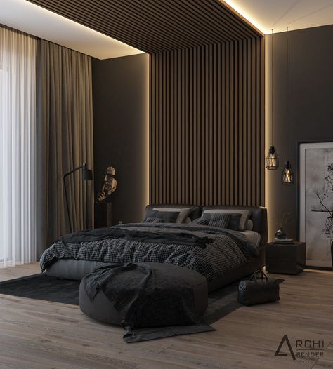 Black Bedroom Design, Modern Luxury Bedroom, Modern Bedroom Interior, Luxury Bedroom Design, Black Bedroom, Luxury Bedroom Master, Bedroom Bed Design, Bedroom Furniture Design, Modern Bedroom Design