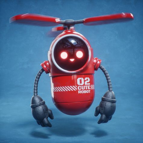 Character Design Art, Robot Game, Red Robot, Cute Robot, Robot Animal, Art Character Design, 3d Modeling Tutorial, Retro Robot, M Instagram