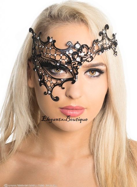 Black Lace Mask, Lace Masquerade Mask, Pharaoh Costume, Black Masquerade Mask, Grease Costumes, Lace Masquerade Masks, Australian Costume, Legend Of Zelda Costume, Pirate Wench Costume