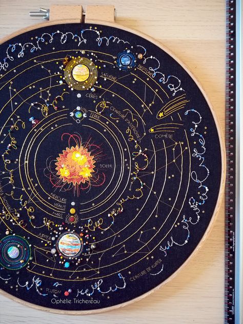 Solar System Art, Astuces Diy, Embroidery Hand, Art Embroidery, Pola Sulam, 자수 디자인, Sewing Embroidery Designs, Hand Embroidery Art, Syntax