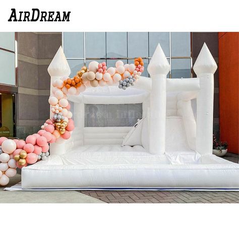 Ball Pit With Slide, Castle Bounce House, White Bounce House, Bounce House With Slide, Balloon House, Party Inflatables, Bouncy House, Bubble Tent, Inflatable Bounce House