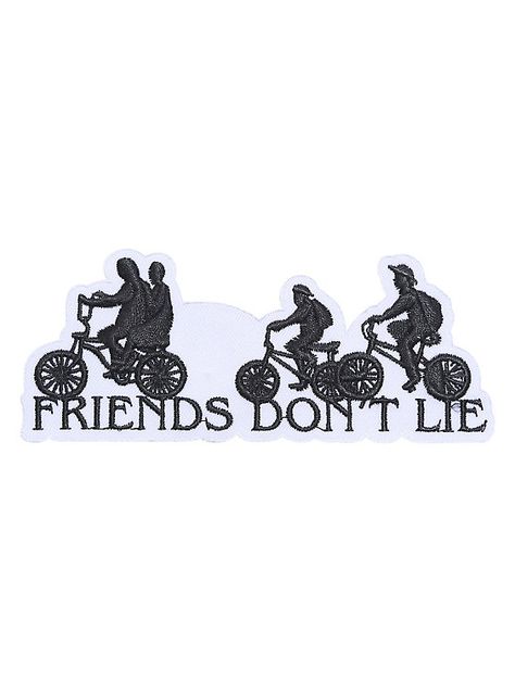 Stranger Things Friends Don't Lie Iron-On Patch, Friends Dont Lie Wallpaper, Stranger Things Tattoo Ideas, Stranger Things Shirts, Stranger Things Friends, Friends Dont Lie, Stranger Things Tattoo, Stranger Things Merchandise, Stranger Things Costume, Patch Collection