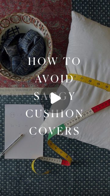 Pillow Measurements, Seam Allowance, Cushions To Make, Indigo Fabric, Cover Artwork, Sewing Lessons, Cushion Inserts, Mess Up, Cover Size