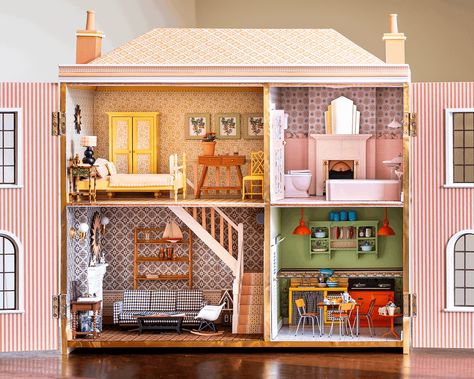 Vinterior's Mid-Century Modern Dollshouse | Museum of the Home Eames Rocking Chair, Industrial Pendant Lamps, Glam Pad, Bath Furniture, Classic Interior, High Quality Furniture, Mid Century Modern Design, Modern Aesthetics, Dolls House