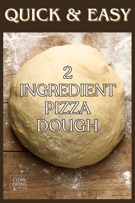 homemade 2 ingredient pizza dough 2 Ingredient Pizza, Clean Eating Pizza, 2 Ingredient Pizza Dough, Quick Pizza Dough, Homemade Pizza Dough Easy, Pizza Base, Make Your Own Pizza, Two Ingredient, Eating Pizza