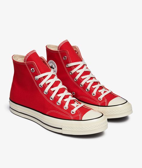 The CHUCK 70 HI product from the brand   Converse from the  SP2024 collection, is now available at SVD. Converse 70, Red Chucks, Baskets Converse, Adidas Sl 72, Converse Red, Red Converse, Sneakers Converse, Shoe Wishlist, Converse Chuck 70