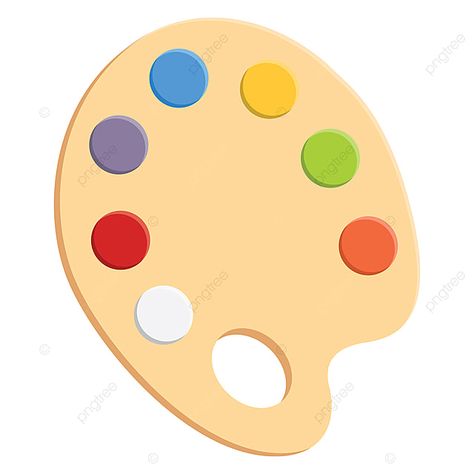 Paint Palette Illustration, Vector Color Palette, Paint Palette Drawing, Pallet Drawing, Color Palette Drawing, Painter Cake, Paint Pallete, Palette Illustration, Gold Paint Colors