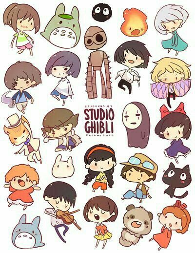 Studio Ghibli characters, cute, chibi, text; Studio Ghibli Studio Ghibli Films, Art Studio Ghibli, Seni Resin, Personajes Studio Ghibli, Studio Ghibli Characters, Studio Ghibli Movies, Studio Ghibli Art, Ghibli Art, Ghibli Movies