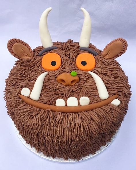 Grufallo Cake, The Gruffalo Birthday Party, Gruffalo Cupcakes, Gruffalo Themed Birthday Party, Gruffalo Birthday Cake, Gruffalo Birthday Party, Gruffalo Cake, Chocolate Birthday Cake Kids, 3rd Birthday Cake