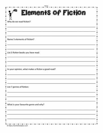 Elements of Fiction Worksheet Elements Of Fiction, Fiction And Non Fiction Anchor Chart, Fiction Vs Non Fiction Anchor Chart, Elements Of Fiction Middle School, Genre Lessons, Teaching Fiction Vs Nonfiction, Fiction Vs Nonfiction, Story Elements Worksheet, Trigonometry Worksheets