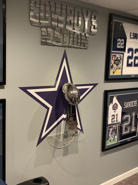 Cowboys Man Cave Ideas, Dallas Cowboys Man Cave Ideas, Western Man Cave Ideas, Dallas Cowboys Room Decor, Dallas Cowboys Man Cave, Cowboys Man Cave, Man Cave Ideas Sports, Dallas Cowboys Bedroom, Dallas Cowboys Room