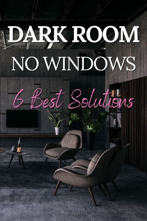 Are you tired of feeling like you're stuck in a dark hole with no windows? Look no further! Our guide is here to brighten up your life! We're sharing innovative ideas and DIY hacks that will have you saying goodbye to the gloom. #DarkRoom #WindowlessRoom #NoWindows #MakeYourRoomBrighter How To Brighten Room With No Windows, How To Make Dark Rooms Look Brighter, Windowless Bedroom Ideas Dark Rooms, Rooms With No Windows Ideas, Living Room No Windows Ideas, Bedroom No Windows Ideas, Living Room No Windows, Room With No Windows Ideas, Room Without Windows Ideas