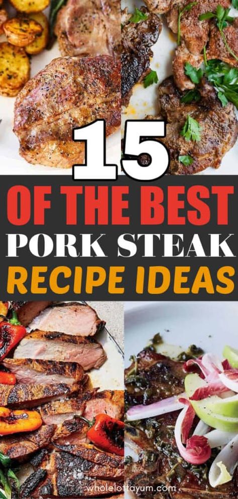 What To Do With Pork Steaks, Pork Steak Recipes Instapot, Recipes Using Pork Steaks, Pork Coppa Steak Recipe, Recipe For Pork Steaks, Pork Ribeye Steak Recipes, Pork Rib Eye Steak Recipes, Healthy Pork Steak Recipes, Pork Tenderloin Steaks Recipes