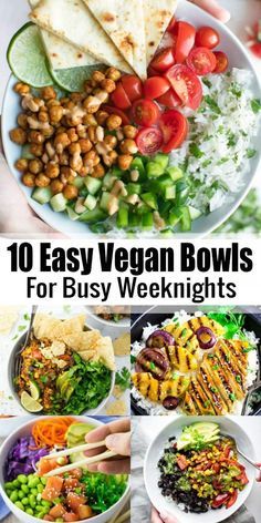 Vegan Bowl Recipes, Bowls Recipes, Healthy Bowls, Vegan Bowls, Perfect Lunch, Vegan Dinner Recipes, Vegan Foods, Vegan Recipes Healthy, Recipes Dinner