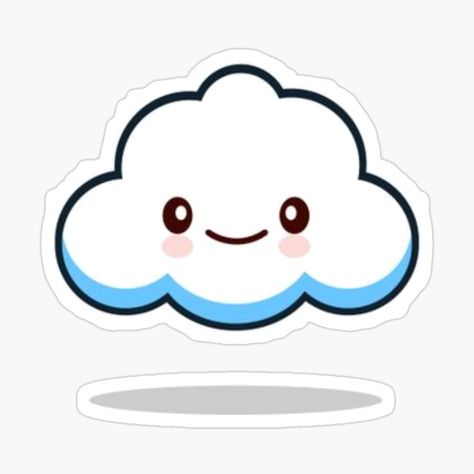 Get my art printed on awesome products. Support me at Redbubble #RBandME: https://www.redbubble.com/i/sticker/Kawaii-Cartoon-Emotion-White-Cute-Cloud-by-Teepocalypse/114135119.EJUG5?asc=u Annoyed Face, Cloud Sticker, Printable Heart Template, Kawaii Cloud, Cute Cloud, Animation Storyboard, Cloud Stickers, Cartoon Clouds, Heart Printable