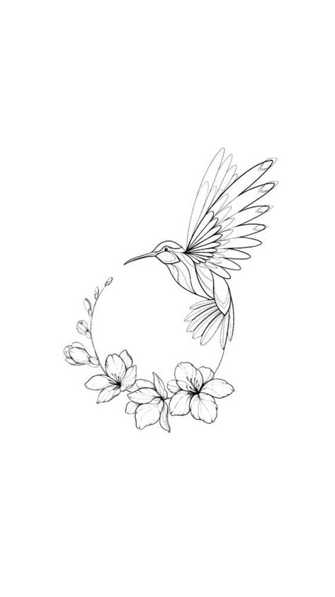 Tattoo Hummingbird, Tato Flash, Beautiful Pencil Drawings, Vogel Tattoo, Kunst Tattoos, Inspiration Tattoos, Neck Tattoos, Butterfly Tattoos, Hummingbird Tattoo