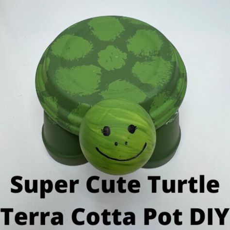 Super Cute Turtle Terra Cotta Pot DIY For Your Home - Chas' Crazy Creations Clay Pot Outdoor Decor, Clay Pot Saucer Crafts, Terra Cotta Turtles, Clay Pot Turtles Terra Cotta, Turtle Terra Cotta Pot Crafts, Turtle Clay Pots, Mushroom Terra Cotta Pots, Clay Pot Turtle, Crafts With Small Terra Cotta Pots