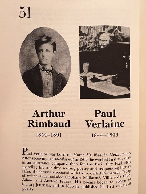 Arthur Rimbaud, Paul Verlaine, Gay History, Memoir Writing, Ray Bradbury, Top Books To Read, Top Books, Writing Poetry, History Lessons