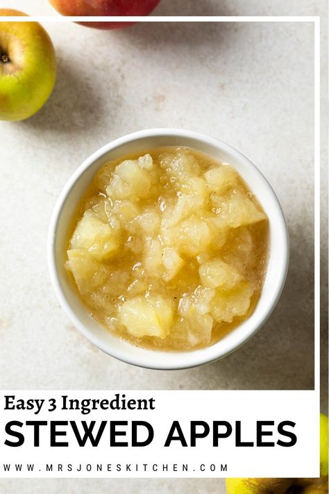 Cooking Apple Recipes Uk, Stewed Apples Recipes, Stew Apples, How To Stew Apples, Cooking Apple Recipes, Stewed Apples Recipe, How To Make Custard, Stewed Apples, Leftover Apples