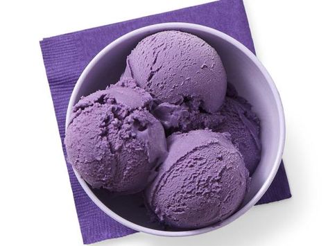 Coconut Ice Cream Recipes, Ube Ice Cream, Coconut Ice, Ice Cream Base, Ice Cream Ingredients, Purple Sweet Potatoes, Coconut Ice Cream, No Churn Ice Cream, Food Network Magazine