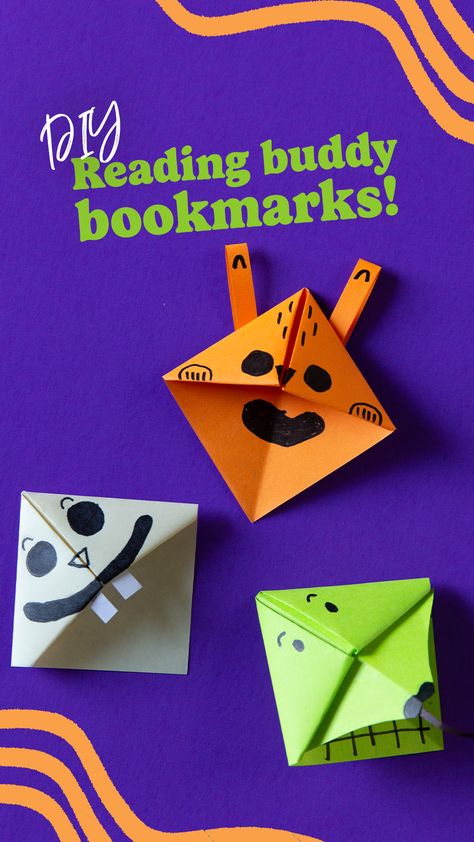 Reading is important for learning! Reading helps us expand our imaginations and learn more. Kids around the world learn to read from their teachers and parents — and kids in the Compassion program also have tutors at the Compassion center who help them learn. Follow along with this craft to make a reading-buddy bookmark! Once you learn how to fold the bookmark, you can decorate it however you want. #DIY #Create #Crafty #Reading #Education #BacktoSchool Reading Buddy Ideas, Reading Buddy Activities, Big Buddy Little Buddy Activities, Buddy Activities, Reading Is Important, Reading Buddies, Craft To Make, Learning Reading, Reading Projects