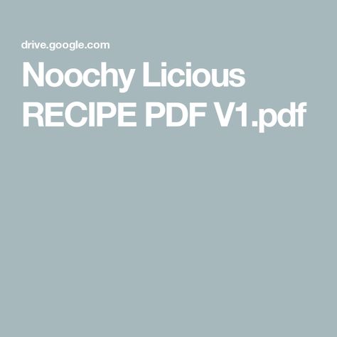 Noochy Licious RECIPE PDF V1.pdf Noochy Licious Recipes, Vedic Switch Words Pdf, Louise Erdrich Books, Vegan Eats, Vegan Eating, Gluten Free Dairy Free, Dairy Free, Dairy, Gluten Free