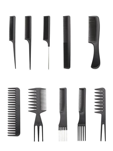 Pick Comb, Hair Steamers, Alat Makeup, Rat Tail Comb, Static Hair, Comb Set, Printed Makeup Bag, Styling Comb, Latest Makeup