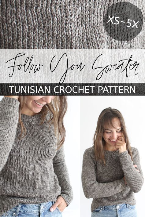 #crochetpattern #tunisiancrochetpattern #tunisiancrochetknitstitch #tunisiancrochetsweater #tunisiancrochetpullover #tunisiancrochettop #tunisiancrochet #crochetsweater #crochetpullover #crochet #suéterganchillo #ganchillo #tejer #h�äkeln Tunisian Crochet Pattern, Tunisian Crochet Patterns, Tunisian Crochet Stitches, Crochet Jumper, Crochet Sweater Pattern Free, Stitch Crochet, Crochet Clothes Patterns, Crochet Cardigan Pattern, Sweater Crochet Pattern