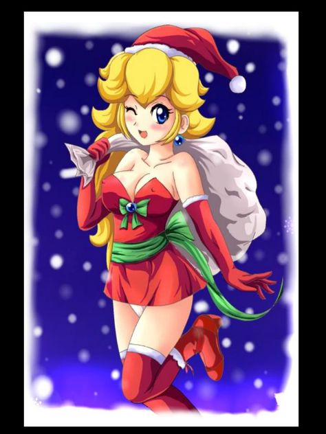 Merry Christmas from Princess Peaches & GGR Princess Peach Christmas, Peach Christmas, Cute Christmas Outfit, Hot Fan, Nintendo Fan Art, Cute Christmas Outfits, Princesa Peach, Peach Art, Best Christmas Presents