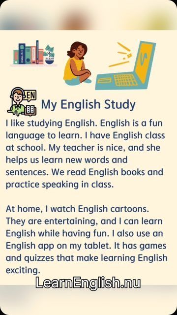 English App, Learn To Read English, English Poems For Kids, Simple English Sentences, Read English, Reading Comprehension For Kids, English Learning Books, Reading Comprehension Lessons, English Transition Words