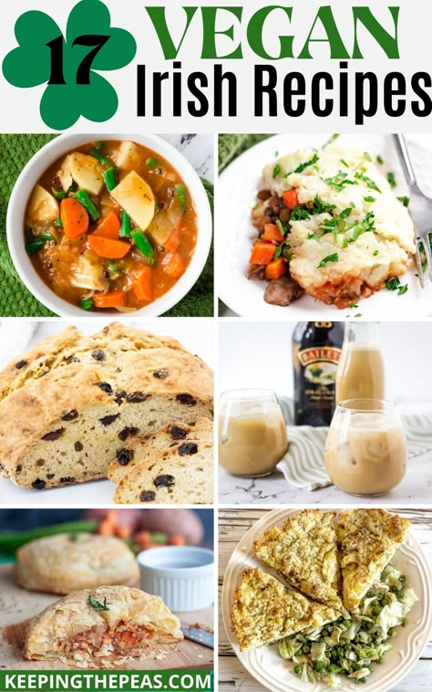 Vegetarian Saint Patricks Day Recipe, St Patrick’s Day Vegan Food, Vegan Irish Breakfast, Vegan St Patricks Day Recipes Desserts, Vegan St Patrick’s Day, Irish Dinner Recipes Vegetarian, Irish Beans Recipe, Irish Food Vegetarian, Irish Side Dishes Vegetables