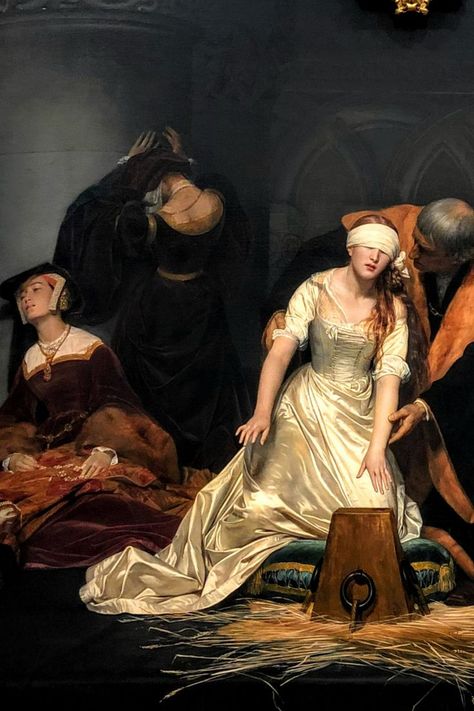 Lady Jane Grey Painting, Paul Delaroche, Royal Family Fashion, Jane Grey, Lady Jane Grey, Fair Maiden, Victorian Paintings, English Royalty, Rennaissance Art